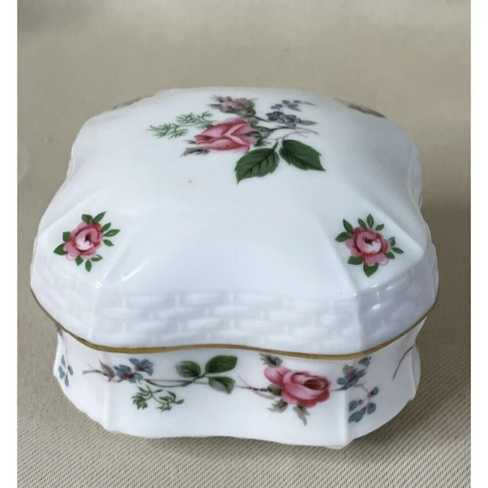 Melodies Heritage House Musical Trinket Box Porcelain The Way We Were Roses